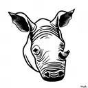 rhino tattoo design idea