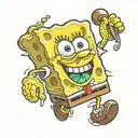 SpongeBob tattoo design idea