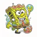 SpongeBob tattoo design idea