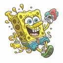 SpongeBob tattoo design idea