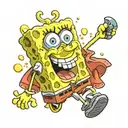 SpongeBob tattoo design idea