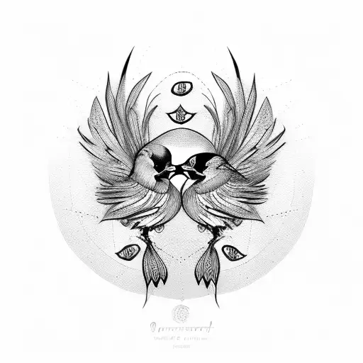 Sparrow tattoo design idea