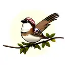 Sparrow tattoo design idea