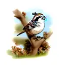 Sparrow tattoo design idea