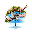 Sparrow tattoo design idea