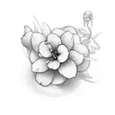 Jasmine flower scent tattoo design idea