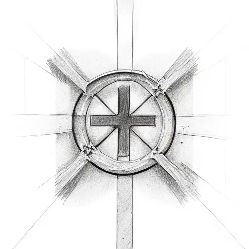 three crosses tattoo design idea