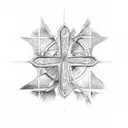 three crosses tattoo design idea