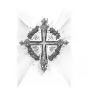 three crosses tattoo design idea