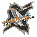 F16 Fighting falcon tattoo design idea