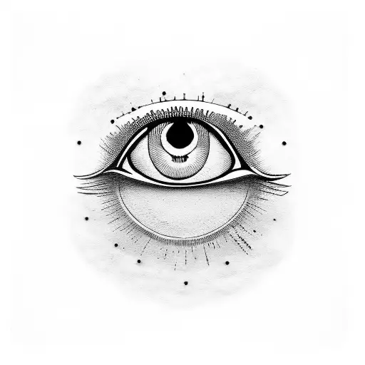 Evil Eye tattoo design idea