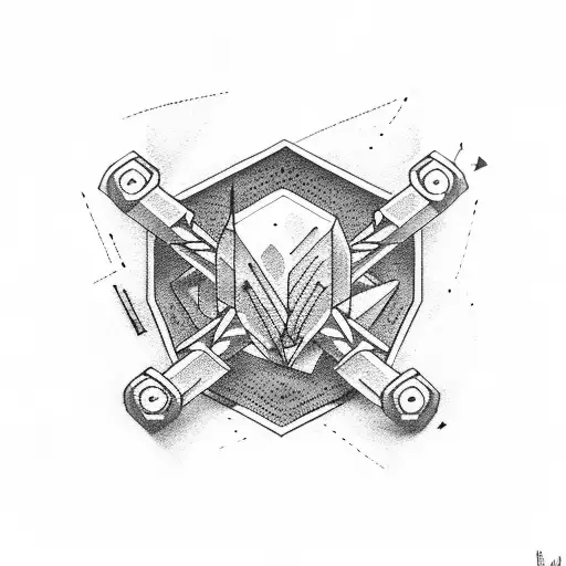  barbells tattoo design idea