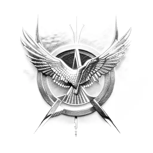3 mockingjay tattoo design idea