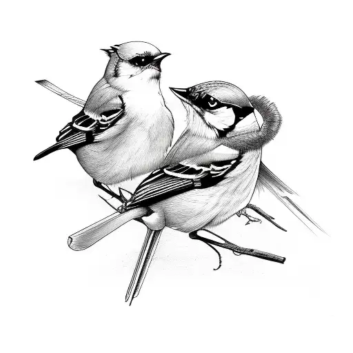 3 mockingjays tattoo design idea