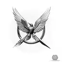 3 mockingjay tattoo design idea