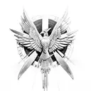 3 mockingjay tattoo design idea
