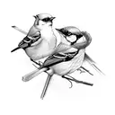 3 mockingjays tattoo design idea