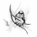 3 mockingjays tattoo design idea