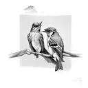 3 mockingjays tattoo design idea