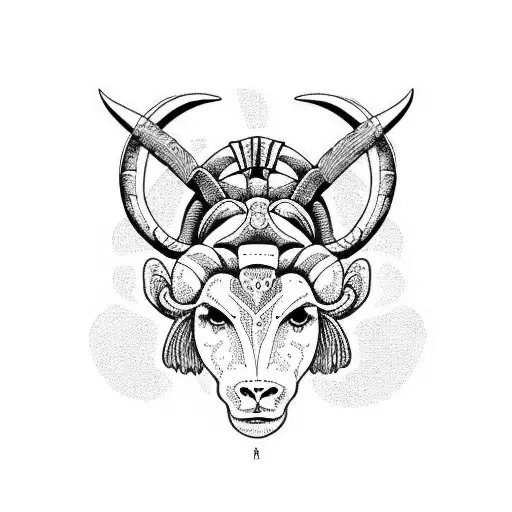 Aries and libra tattoo design idea