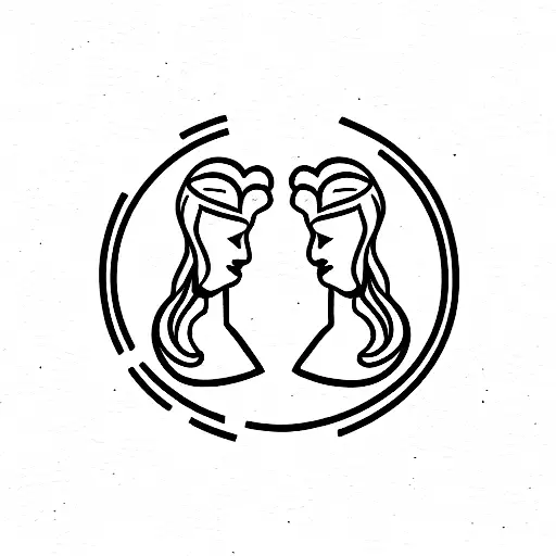 Aries and libra tattoo design idea