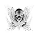 BT wings tattoo design idea