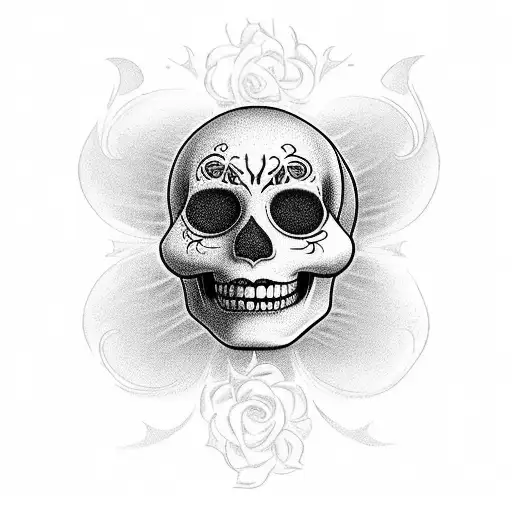 Disney, Harry Potter, sugar skulls and 4 kids. for a couple matching tattoo tattoo design idea