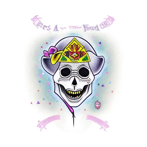 Disney, Harry Potter, sugar skulls and 4 kids. for a couple matching tattoo tattoo design idea