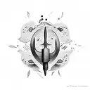 Melting tool tattoo design idea