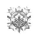 Melting tool tattoo design idea