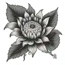Japanese style chrysanthemum tattoo design idea