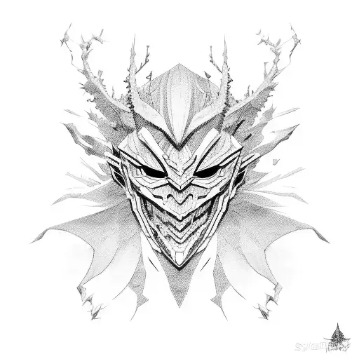 cyber sigilism tokyo ghoul tattoo design idea