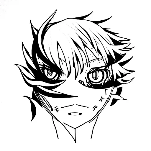 cyber sigilism tokyo ghoul tattoo design idea
