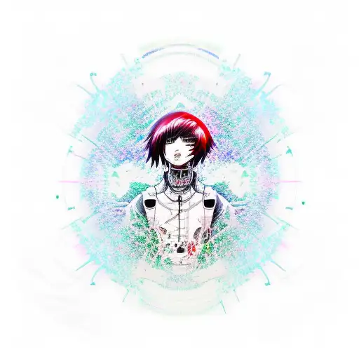 cyber sigilism tokyo ghoul tattoo design idea