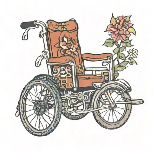 in memory of my bestfriend that used a wheelchair and passed away  tattoo design idea