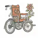 in memory of my bestfriend that used a wheelchair and passed away  tattoo design idea