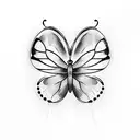 butterfly guiding a joung boy tattoo design idea