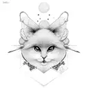 pink canary tattoo design idea