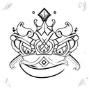 Queen's Crown tattoo design idea