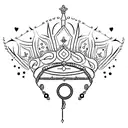 Queen's Crown tattoo design idea