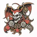 devil Angel 2002 tattoo design idea