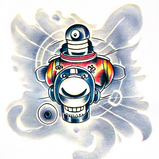 iron giant tattoo design idea