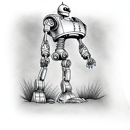 iron giant tattoo design idea