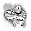 iron giant tattoo design idea