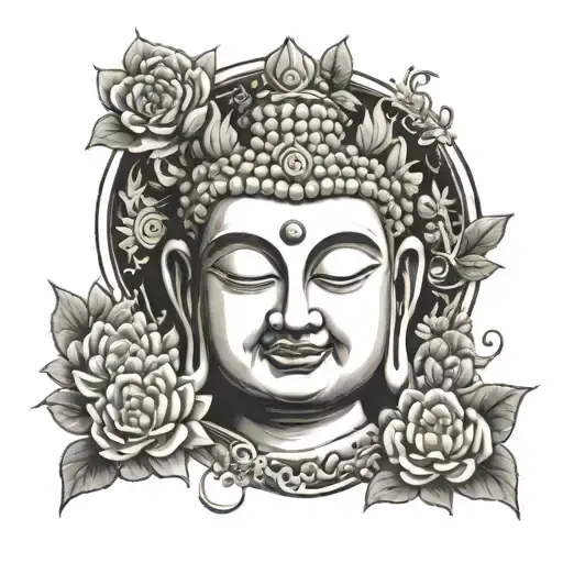 budha all body tattoo design idea