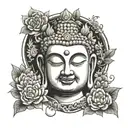 budha all body tattoo design idea