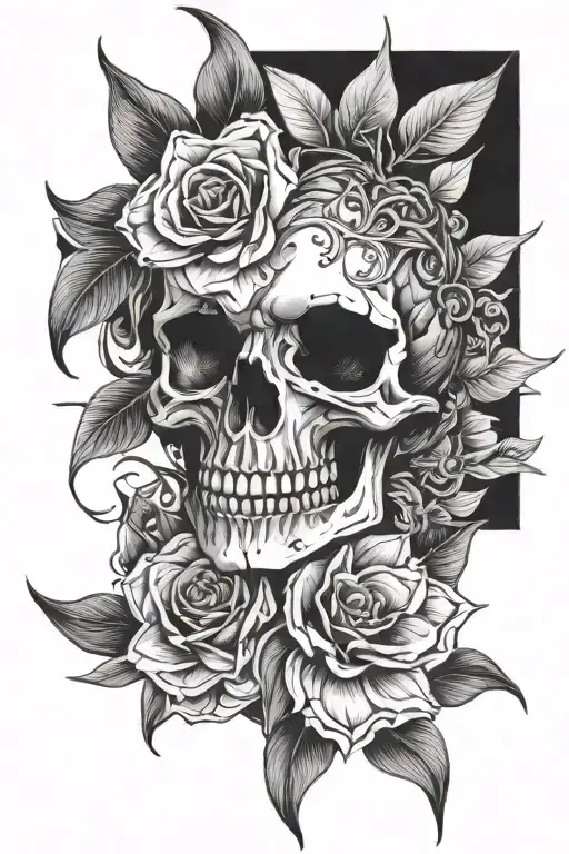 Blackout tattoo design idea
