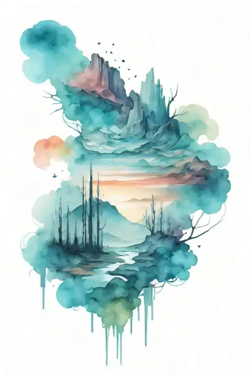 Western valley of death  tattoo design idea