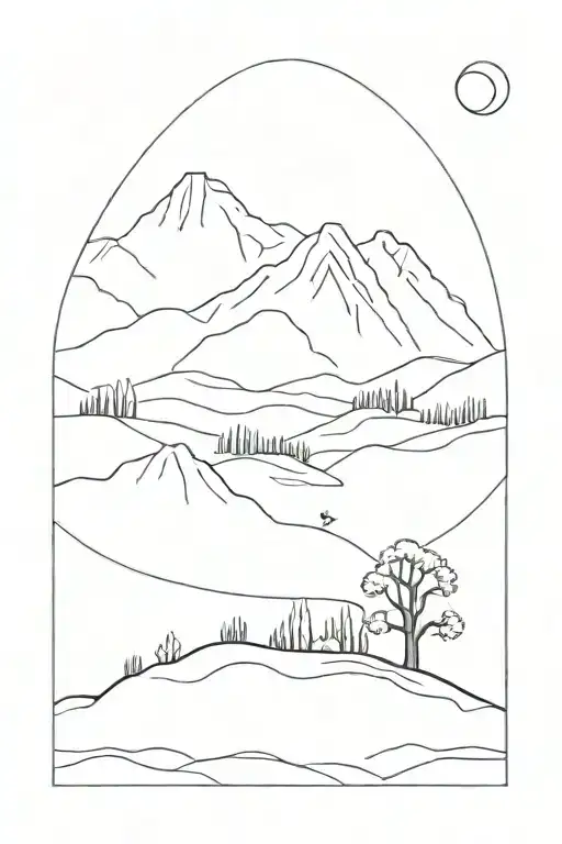 Western valley of death  tattoo design idea