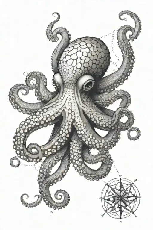 octopus and geometry tattoo design tattoo design idea
